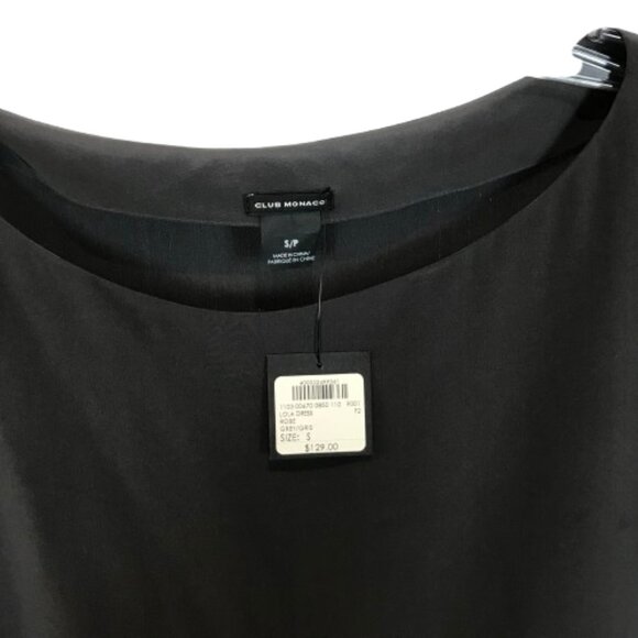NWT Womens Size Small Club Monaco Lola Pure Silk Short Sleeve Shift Mini Dress - Picture 3 of 3
